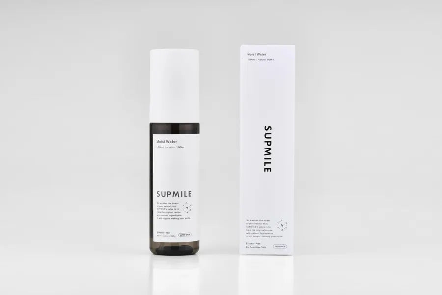 【SUPMILE】Vegan エタノールフリー・天然由来成分100% モイストウォーター(化粧水) 120ml