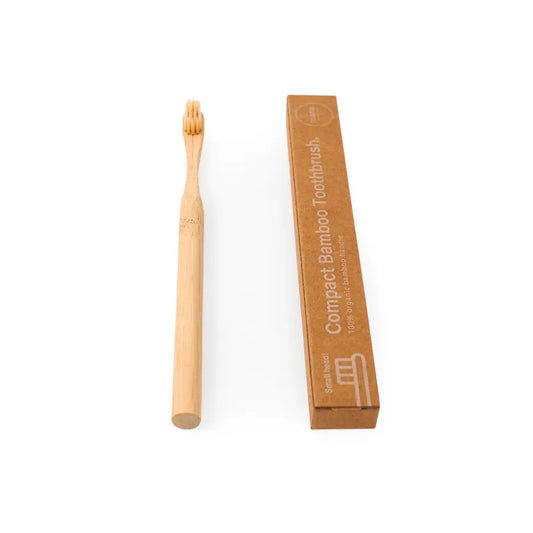 【軽くて磨きやすい/FSC認証】竹歯ブラシ <コンパクト>mana.