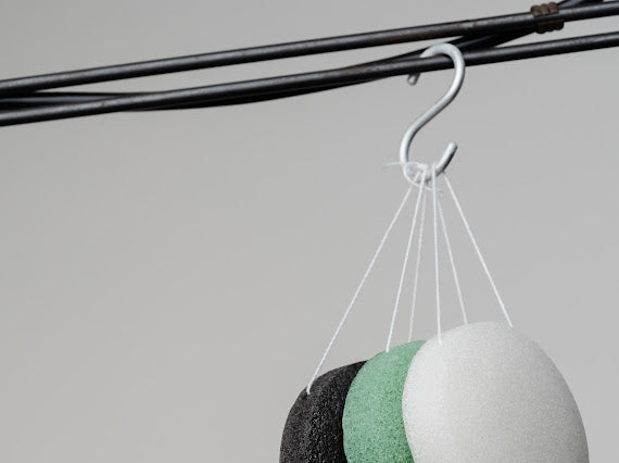 【毛穴や角質を優しくケア】天然こんにゃくスポンジ <グリーン> mana.