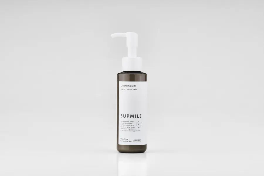 【SUPMILE】Vegan エタノールフリー・天然由来成分100％　クレンジングミルク 120ml