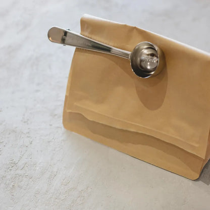 【計量したり袋も閉じれる】2WAYスプーンクリップ <ゴールド>mana.