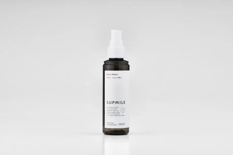 【SUPMILE】Vegan エタノールフリー・天然由来成分100％　モイストウォーター（化粧水） 120ml