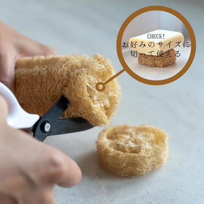 【切って使える万能スポンジ】天然へちまスポンジ　mana.