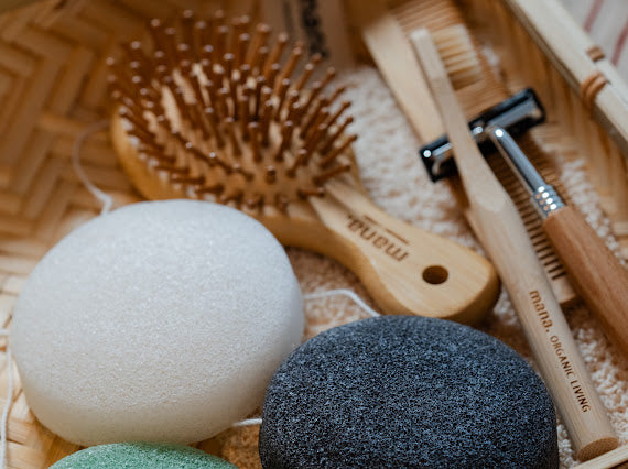 【毛穴や角質を優しくケア】天然こんにゃくスポンジ <グリーン> mana.