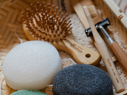 【毛穴や角質を優しくケア】天然こんにゃくスポンジ <グリーン> mana.