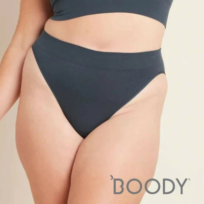 【BOODY】LYOLYTE リブハイレッグブリーフ　ショーツ　ストーム（ダークグレー）Sサイズ