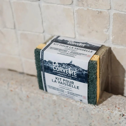 La Corvette【食器用固形石鹸＋エシカルスポンジセット】ディッシュウォッシングキット