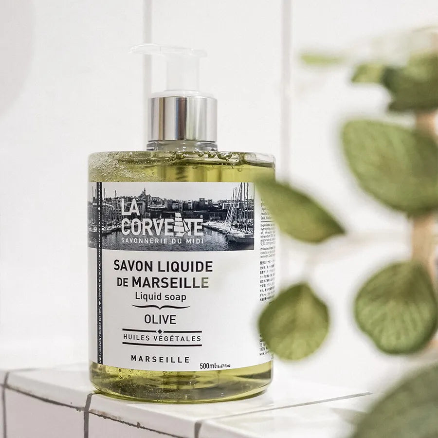 La Corvette お肌を優しく洗うハンド＆ボディソープ サボン・リキッド 500mL オリーブ