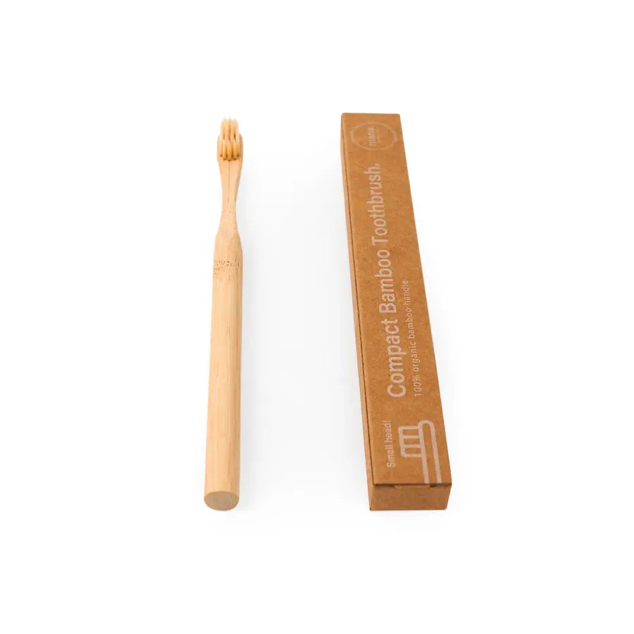 【軽くて磨きやすい/FSC認証】竹歯ブラシ <コンパクト>mana.
