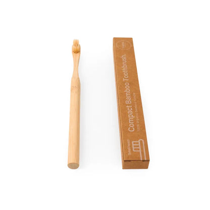 【軽くて磨きやすい/FSC認証】竹歯ブラシ <コンパクト>mana.
