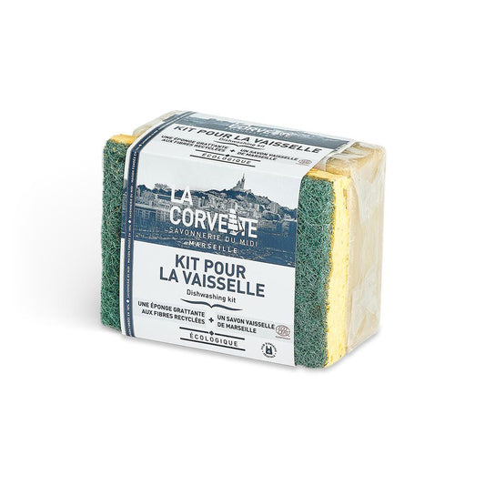 La Corvette【食器用固形石鹸＋エシカルスポンジセット】ディッシュウォッシングキット